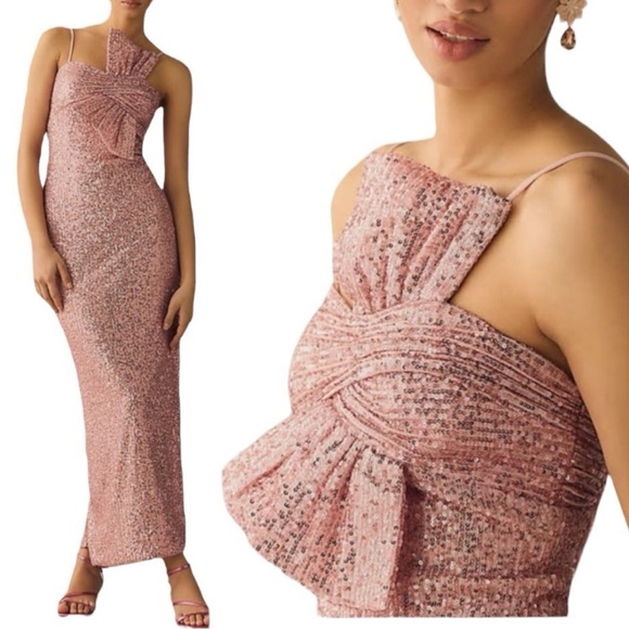 Tag attached Mac Duggal Pink Sequin Gown - Size 8 - Picture 10 of 10